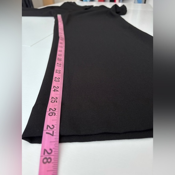 Halston Heritage Black Wide Leg Trousers Flattering Double Waistband Size 12 - Picture 9 of 9